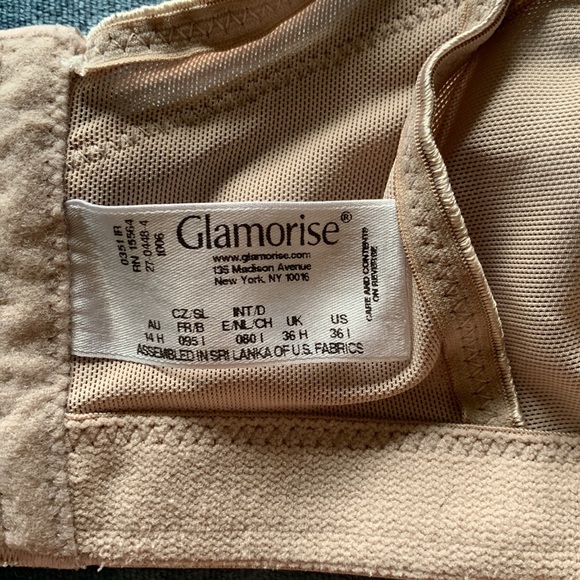 Glamorise Nude Sport Bra 36I - Picture 4 of 7